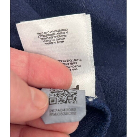 FILA Odette Logo Cropped Active Tank Top~Gym/Workout~Navy Blue~ Women's Sz Small - Picture 12 of 12